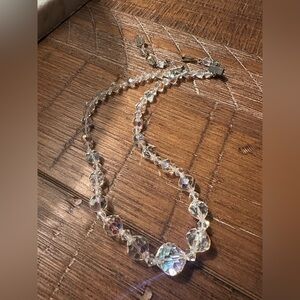 Vintage Aurora Borealis Crystal Necklace